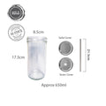Glass Jar / Mason Jar / food Jar / Drinking Jar