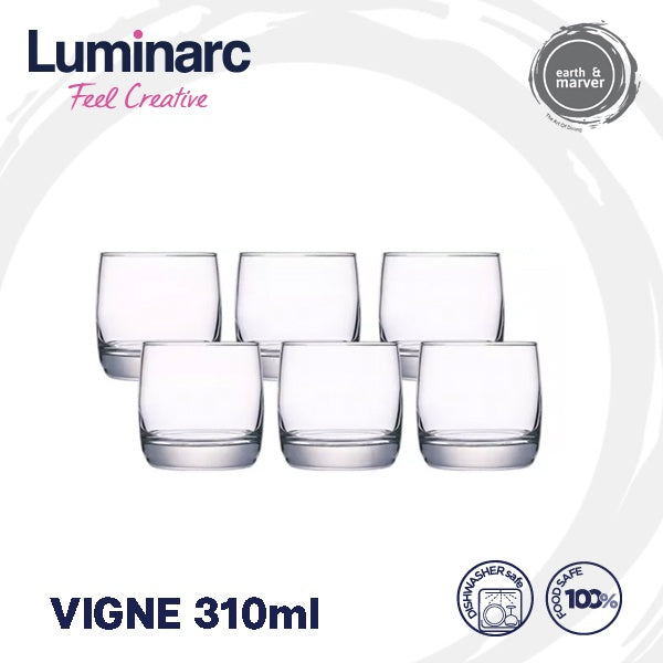 Luminarc 6 pcs Vigne 310ML Tumblers