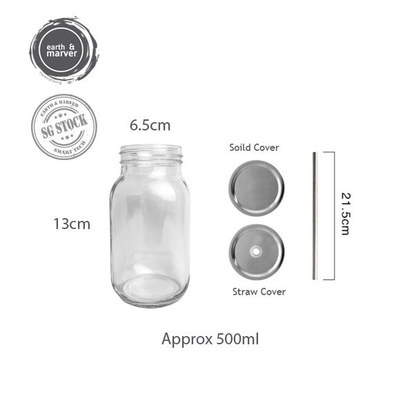 Glass Jar / Mason Jar / food Jar / Drinking Jar