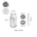 Glass Jar / Mason Jar / food Jar / Drinking Jar
