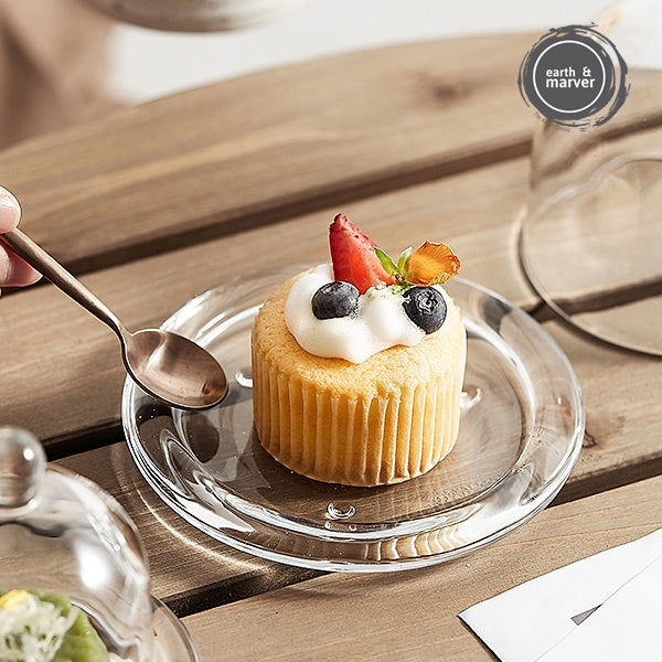 Glass Dome Food Cover with Plate