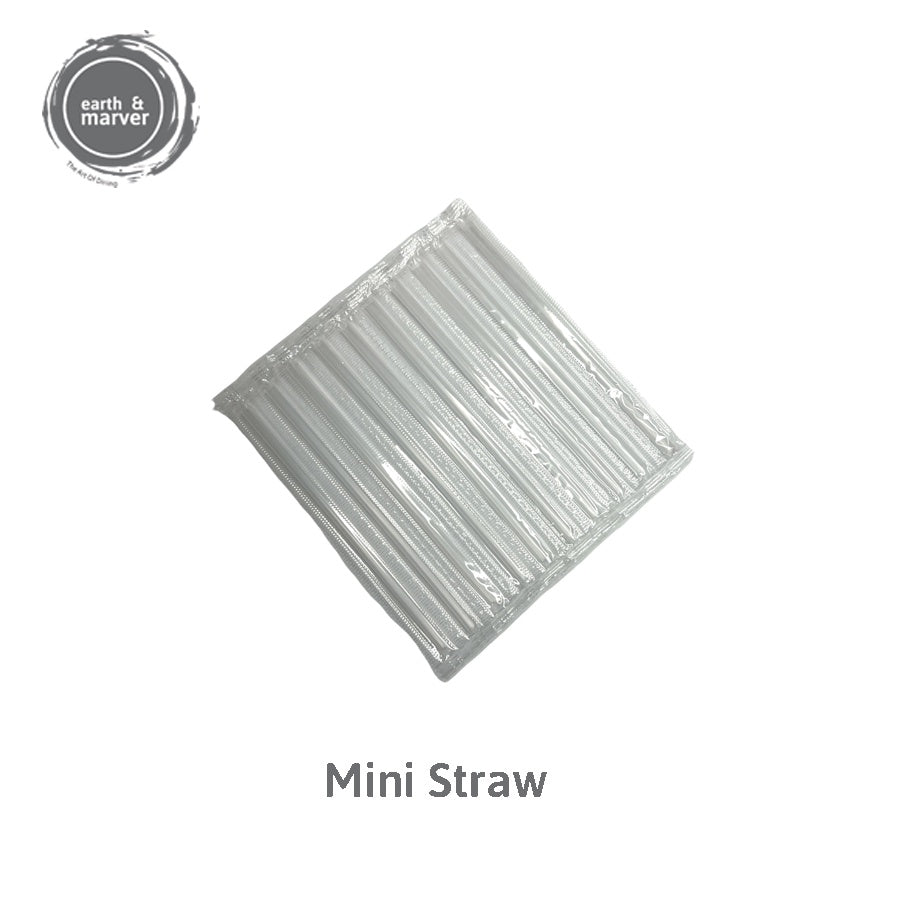 200 pcs Yakult Straw / Vitagen Straw 11.5cm  *0.4cm Individual wrapped, Transparent