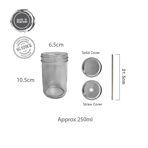 Glass Jar / Mason Jar / food Jar / Drinking Jar