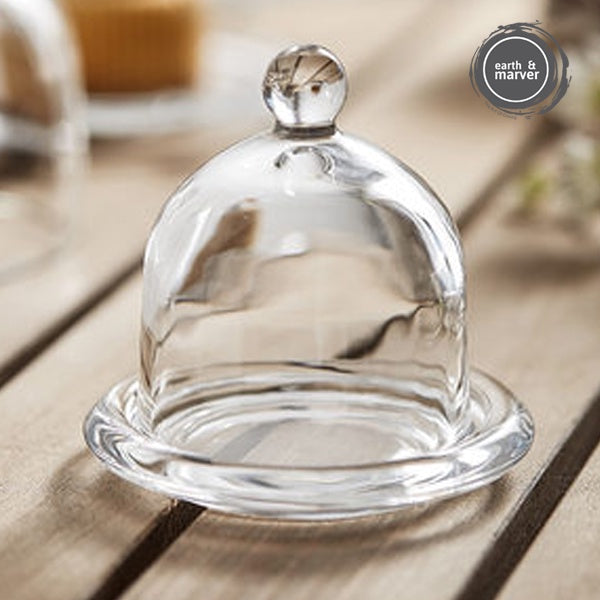 Glass Dome Food Cover with Plate