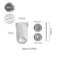 Glass Jar / Mason Jar / food Jar / Drinking Jar