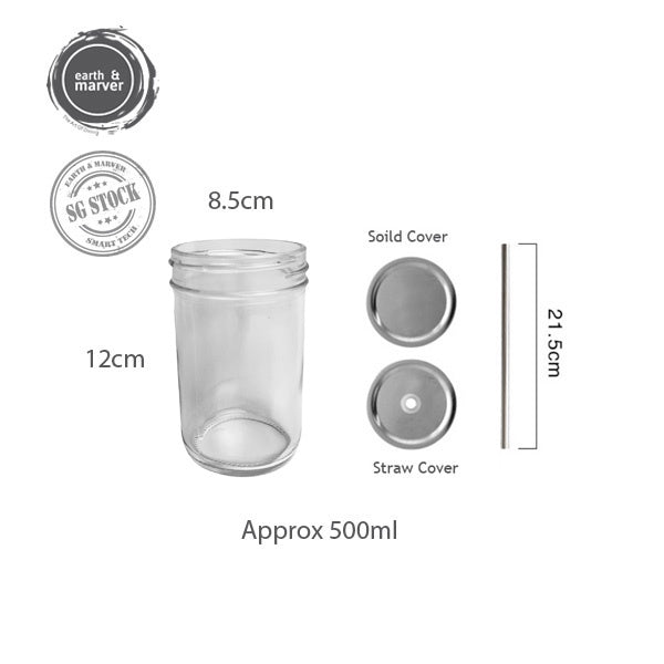 Glass Jar / Mason Jar / food Jar / Drinking Jar