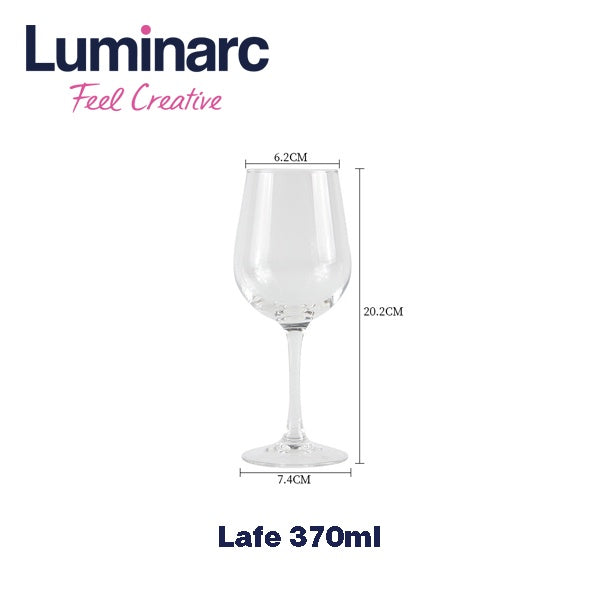 Luminarc 2 pcs Lafe Stemmed Glass 370ML