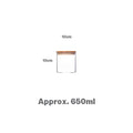 Borosilicate glass Jar with wooden lid