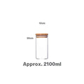 Borosilicate glass Jar with wooden lid