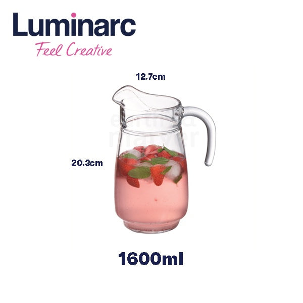 Luminarc Tivoli Glass Jug With Lid 1.6L