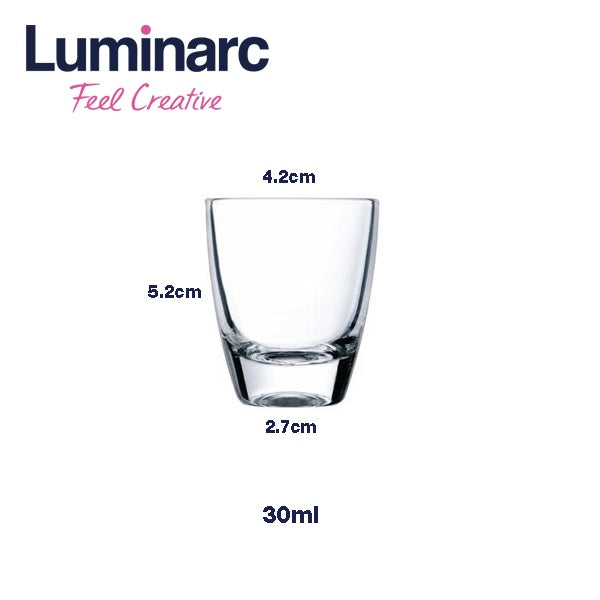 Luminarc Gin Shot Glass, Set of 6's / Set of 12's