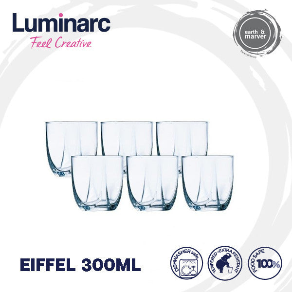 Luminarc 6 pcs Eiffel 300ML Tumblers