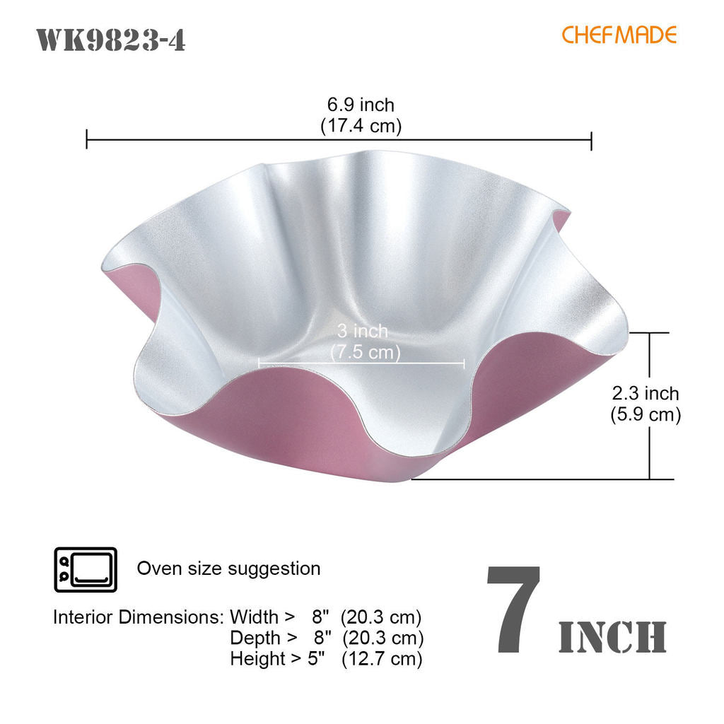CHEFMADE Hexagonal Bread Pan Non-stick Cake Mould Christmas Holiday Bakeware WK9823