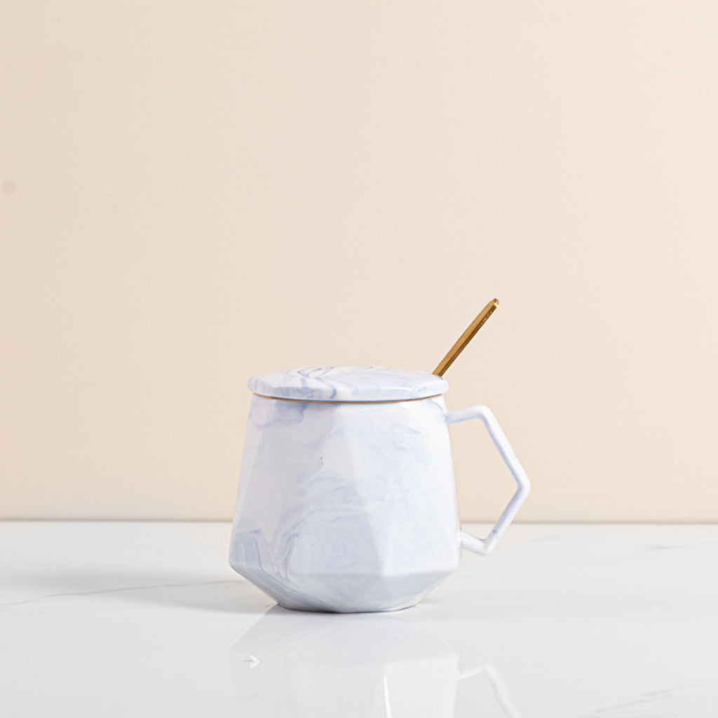 Marble Design mug set / customise name / personalize mug with Gift Box