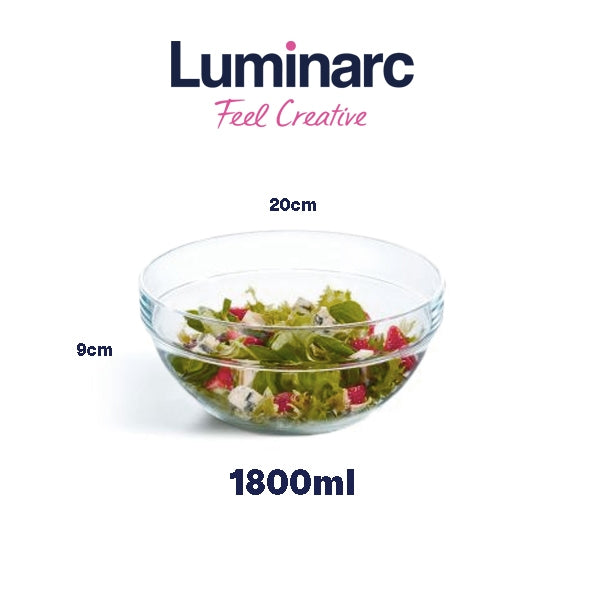Luminarc 7 pc Salad Bowl Set 20cm * 1 pc + 10cm * 6 pcs