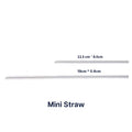 200 pcs Yakult Straw / Vitagen Straw 11.5cm  *0.4cm Individual wrapped, Transparent