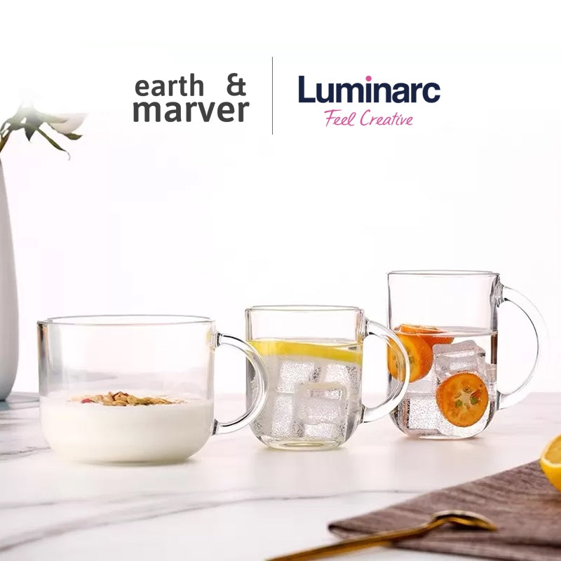 Luminarc Troquet Jumbo 500ml / 320ml Glass Mug
