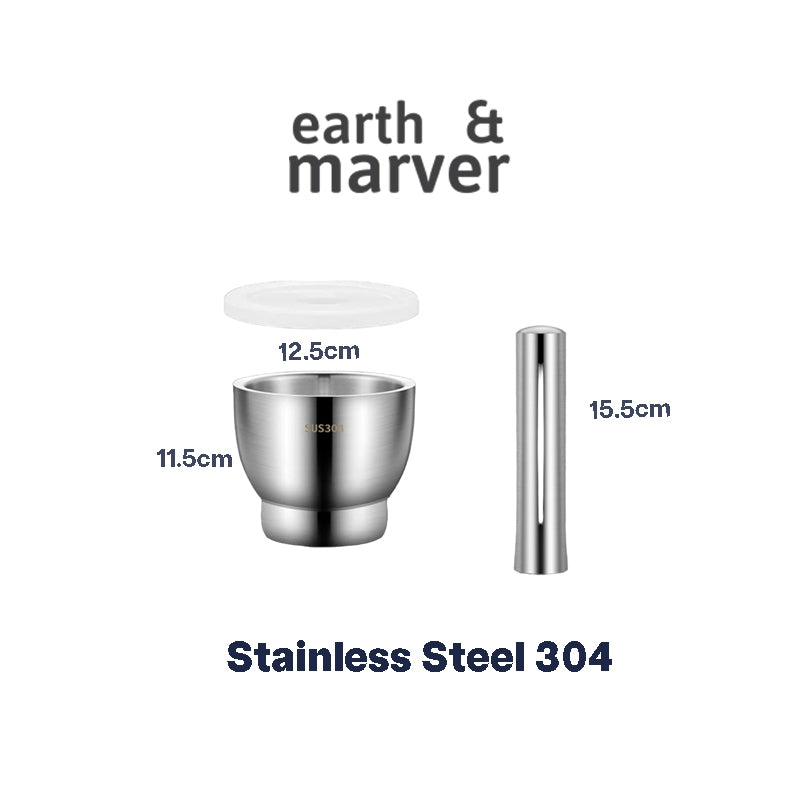 304 Stainless Steel Mortar & Pestle / Pounder