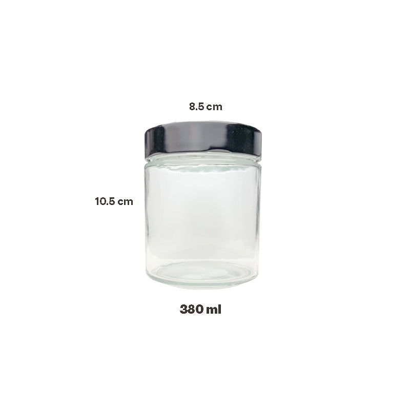 Glass Jar  Set Of 6 pcs * 100ml / 180ml / 280ml / 380ml / 500ml