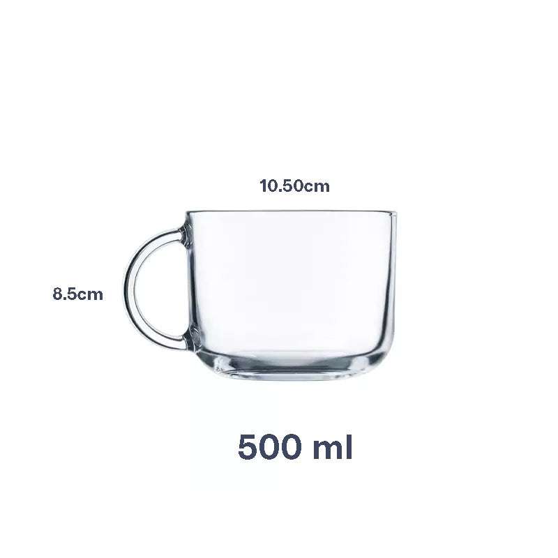 Luminarc Troquet Jumbo 500ml / 320ml Glass Mug