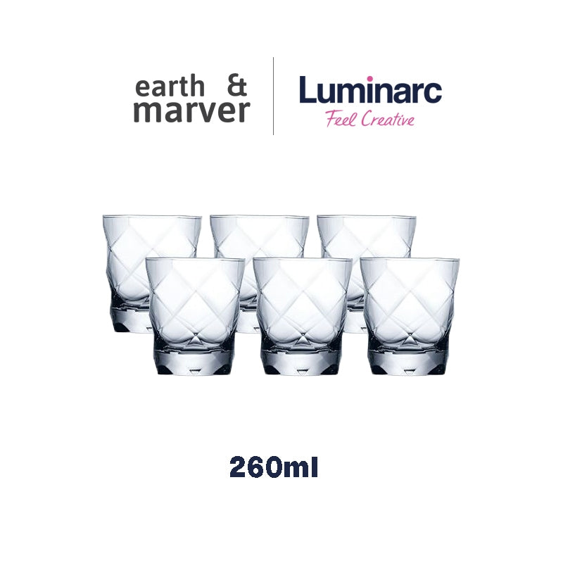 Luminarc 6 pcs LOUVRE 260ML Tumblers