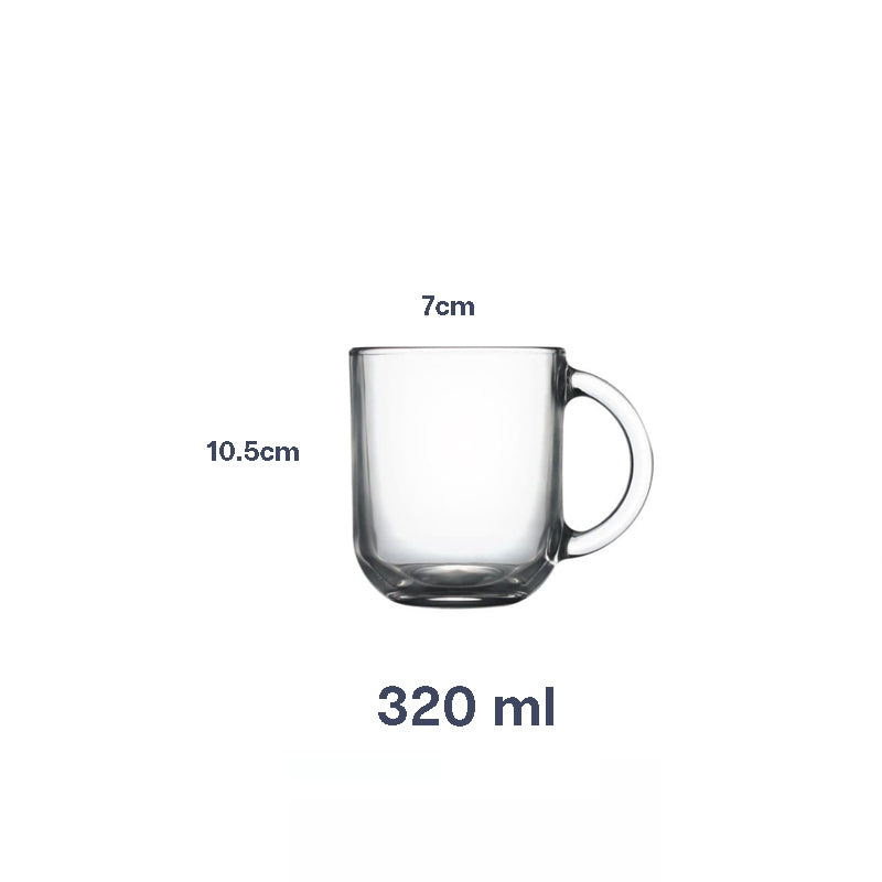 Luminarc Troquet Jumbo 500ml / 320ml Glass Mug