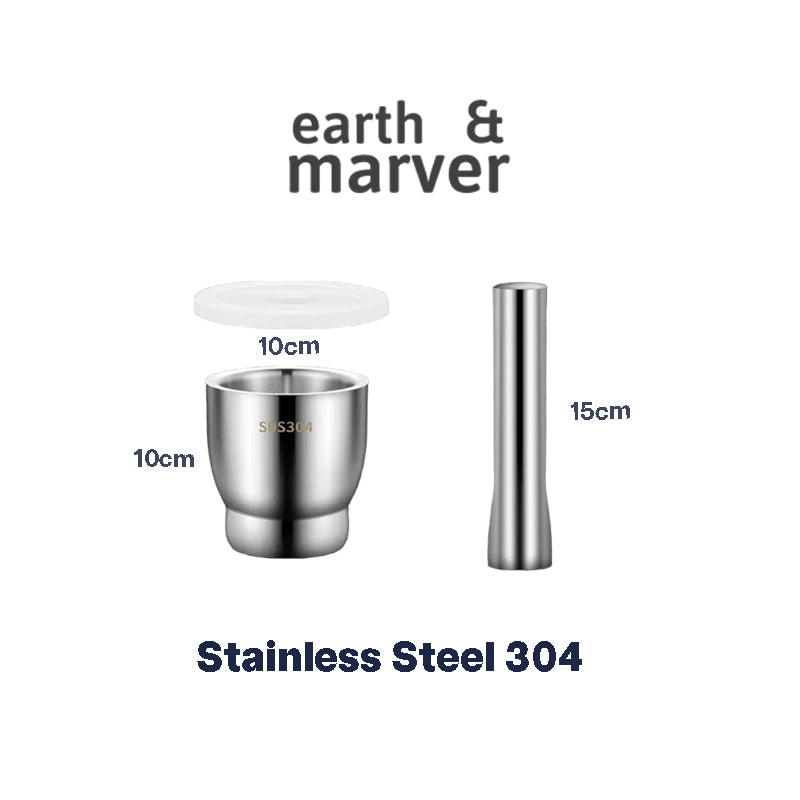 304 Stainless Steel Mortar & Pestle / Pounder
