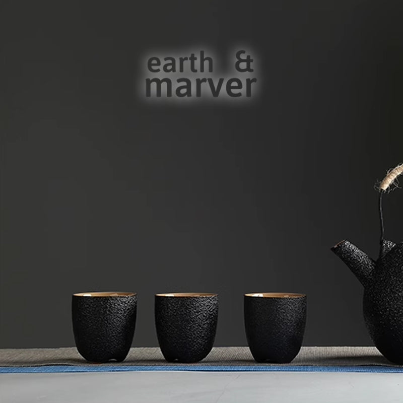 Earth & Marver Japanese Ceramic cup 150ml ( Set of 6pcs )
