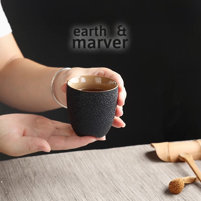 Earth & Marver Japanese Ceramic cup 150ml ( Set of 6pcs )