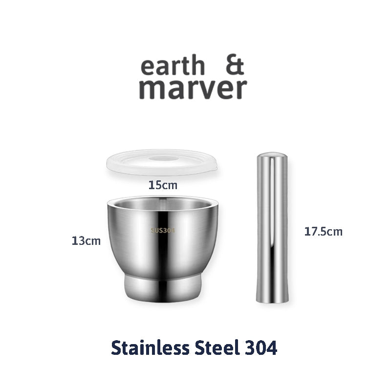 304 Stainless Steel Mortar & Pestle / Pounder