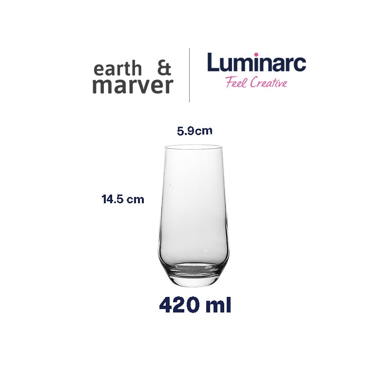 Luminarc 6 pcs Val Surloire Tumblers 360ml / 400ml  / 420ml