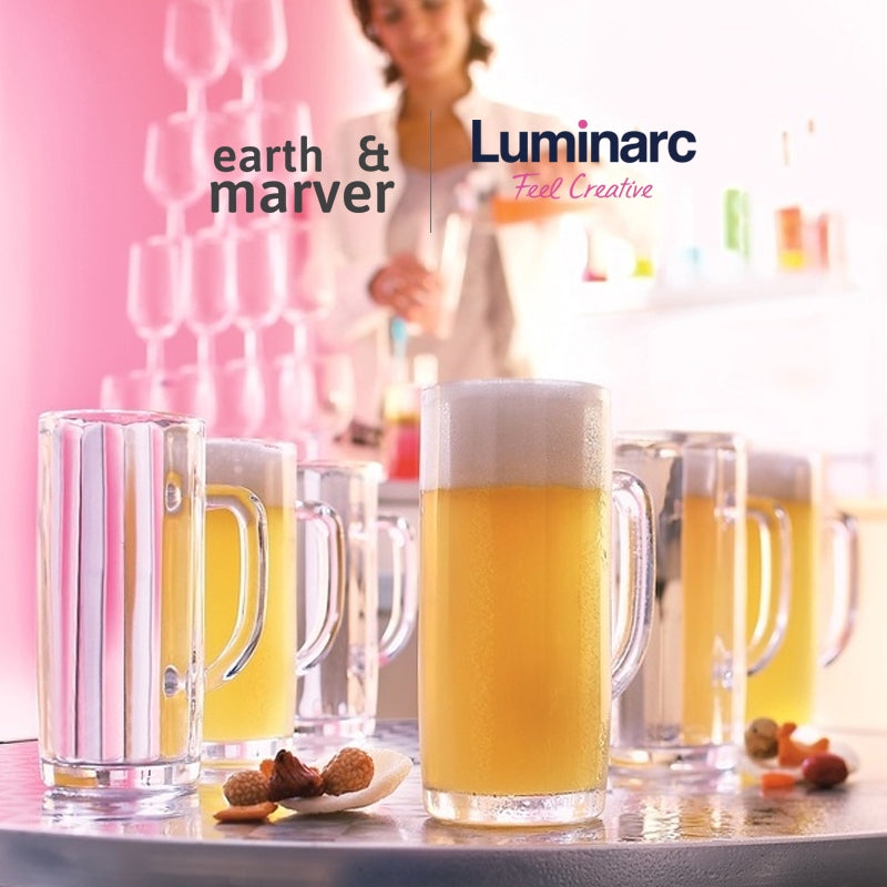 Luminarc Minden Beer Mug 380ml Set of 6pcs