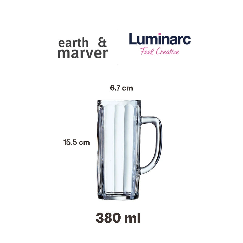 Luminarc Minden Beer Mug 380ml Set of 6pcs