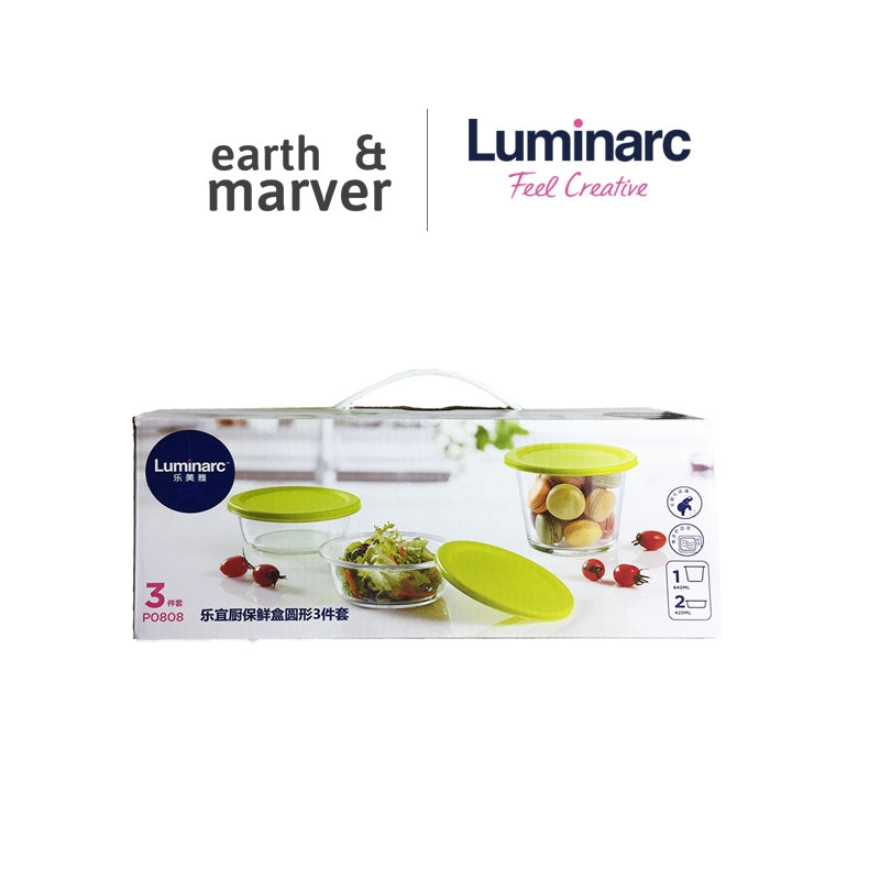 Luminarc 3pc EaseJoy Storage Set
