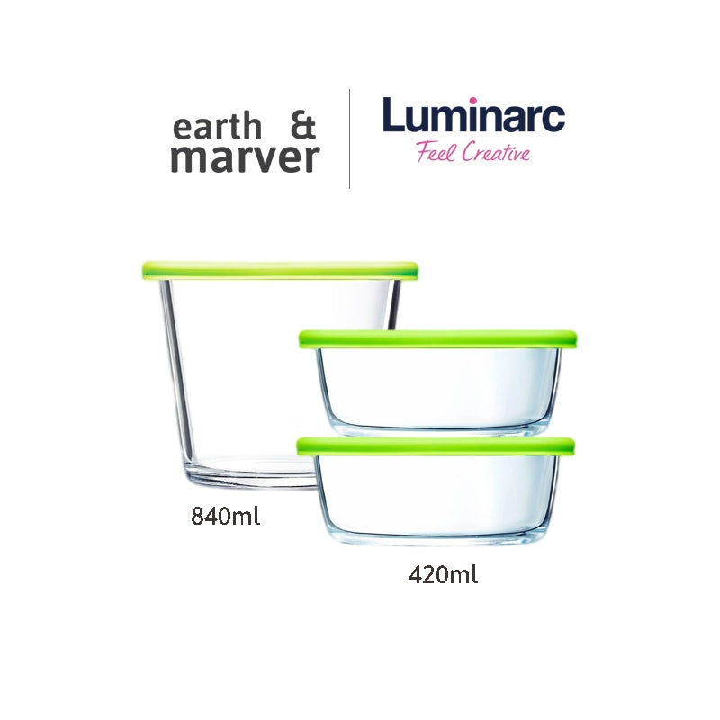 Luminarc 3pc EaseJoy Storage Set