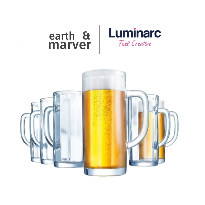 Luminarc Minden Beer Mug 380ml Set of 6pcs