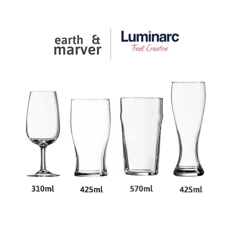 Luminarc 4pc Beer Gift Box Set ( Assorted Design )
