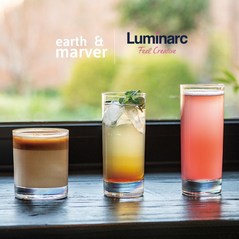 Luminarc Cold Cut Glass Set of 6 / Islande / Vigne / 290ml / 300ml / 310ml / 330ml