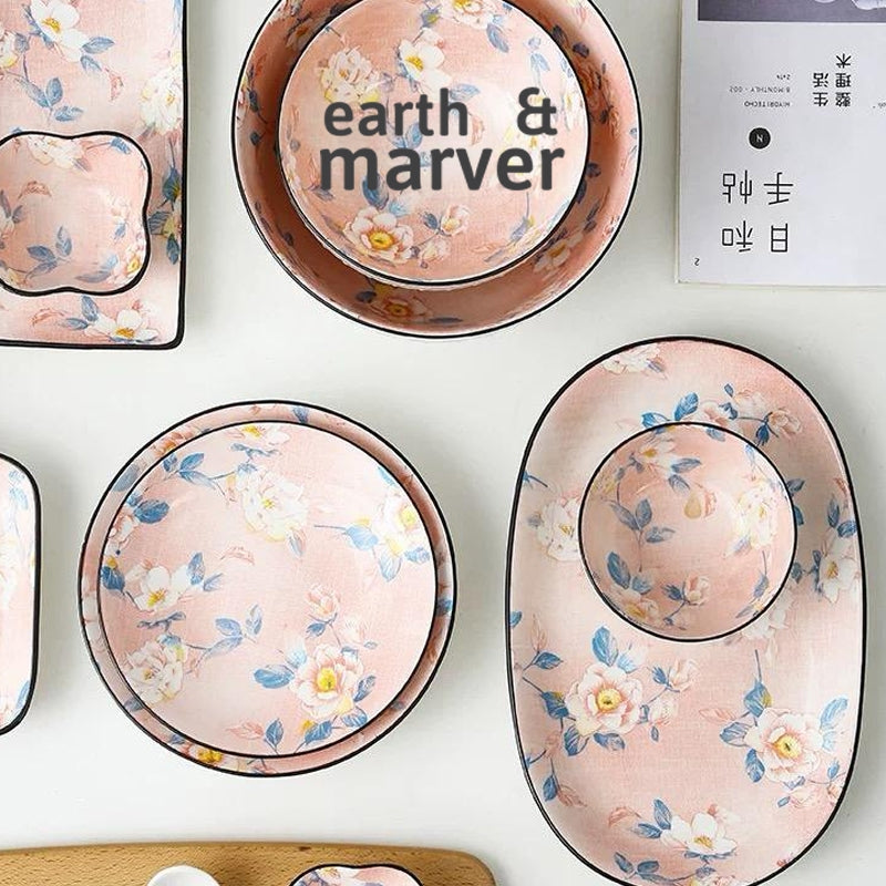Ceramic Dinnerware set for 8 Pax / Plates & Bowls Set