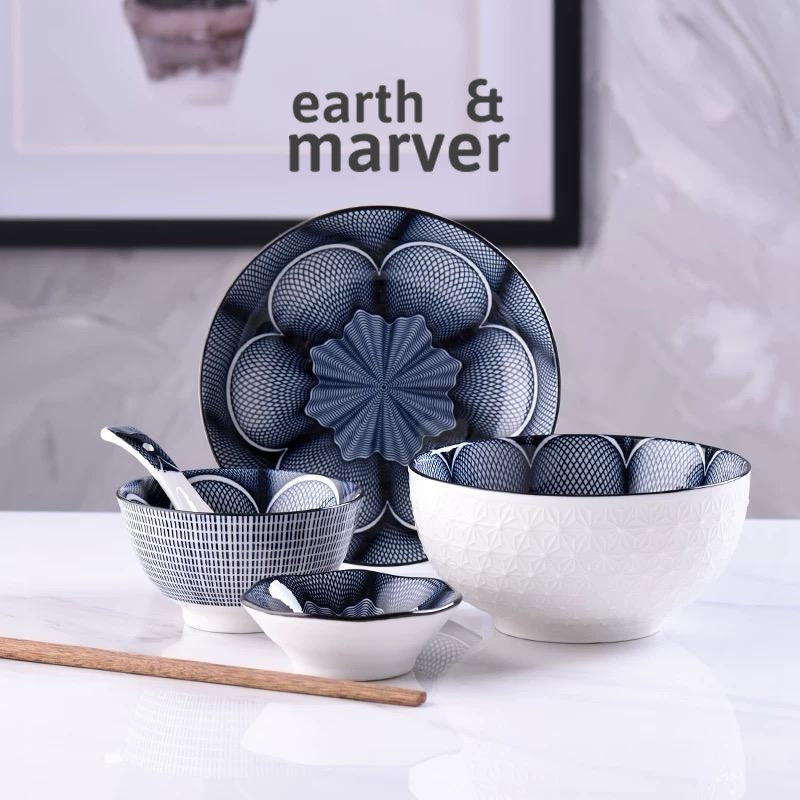 Ceramic Dinnerware set for 8 Pax / Plates & Bowls Set