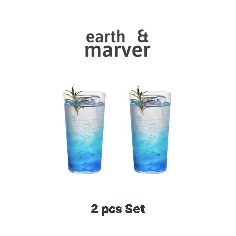 Ultra-thin Crystal Glass Highball / Lowball Japanese Series Set of 2