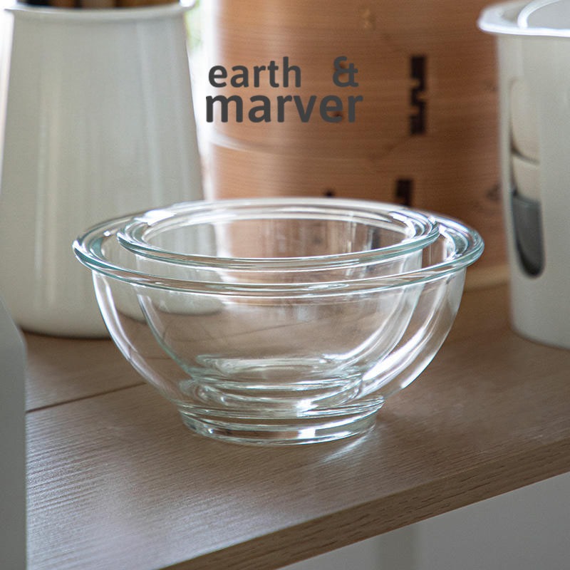 Borosilicate Salad bowl / Stackable Salad Bowl / Mixing Bowl, Glass Bowl