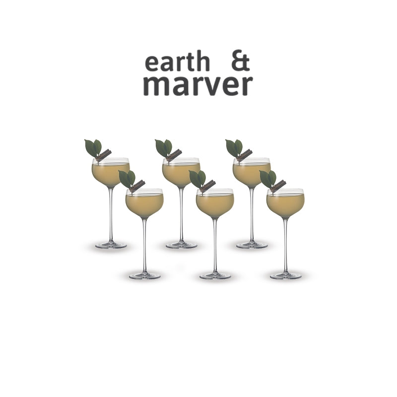 Crystal Goblet-Shaped Champagne Glass150ml Set of 6 pcs