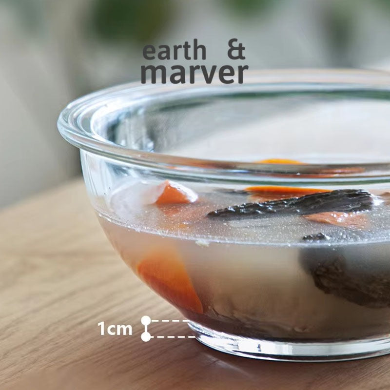 Borosilicate Salad bowl / Stackable Salad Bowl / Mixing Bowl, Glass Bowl
