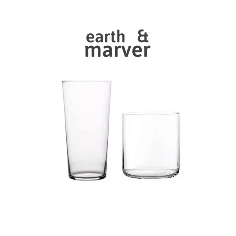 Ultra-thin Crystal Glass Highball / Lowball Japanese Series Set of 2